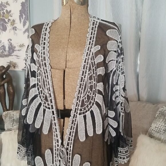 Swimwear Cover Up Sexy Open Front Bikini Swimsuit Kimono Long Beach wea… - Picture 2 of 8